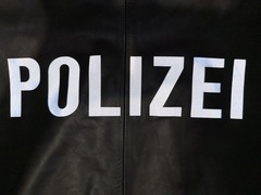 German NRW Polizei Leather Jacket 2007 – Size 24
