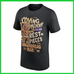 SALE – Sami Zayn Gingerbread In Loving Memory T-Shirt Reprint Black