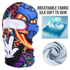 Tactical Outdoor Balaclava Full Face Mask Sun UV Protection Hood for Men Women