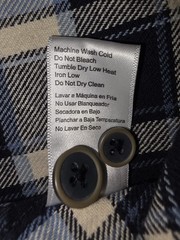 JACHS NY Flannel Plaid Blue Size L Button Up Long Sleeve Shirt