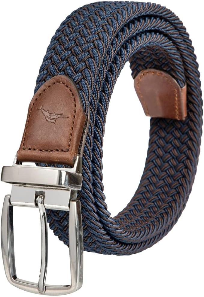 Tommy Men’s Stretch Braided Reversible Belt | Navy | S/M(32-36) (NWOT)