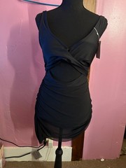 B2prity one piece bathing suit in black