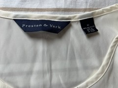 Women’s XL Shirt Lot – Rebecca Malone, Liz Claiborne, Preston & York – 3 Pack