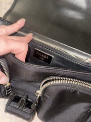 Prada vintage pre owned Tessuto Nylon Crossbody Bag Condition is on the photo
