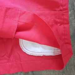 VTG Fundamental Things Petite One Button Jacket Blazer Size 14 Long Sleeves Red