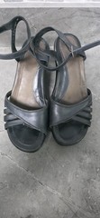 Dansko Women’s Black Leather Strappy Ankle Strap Sandals Buckle US 8 EU 38