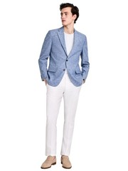 Tommy Hilfiger Mens Modern fit Linen Cotton Sport Coat Blazer 42 R Light Blue