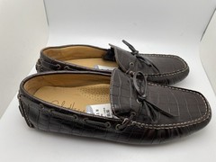 Cole Haan Gunnison II Loafers Sz 9.5 M Croc Leather C06654 Driving Moccasin