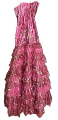 Tiffany Designs 16685 Pink 2 Strapless Formal Prom Quinceañera Gown Dress New