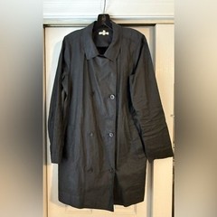 EILEEN FISHER 100% LINEN UNLINED JACKET SIZE S EUC Returns Accepted