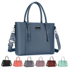 13.3 15 16 17 17.3 inch Laptop Tote Bag for Women PU Leather Messenger Handbag