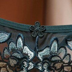 Mutandine intimo sexy da donna Mutandine intimo perizoma in pizzo tinta unita