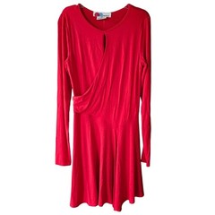 Free People Dress Size Small Red/Orange FB Beach Vance Wrap Mini Dress NWOT