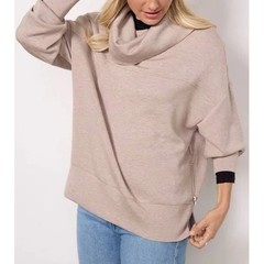 Varley Sweater Womens Extra Small Priya Longline Doublesoft Taupe Fleck Pullover