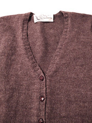 THE BARDON CO. Cardigan 100% SHETLAND Wool (M) Sweater HAND KNITTED IN SCOTLAND