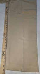 Karen Scott Beige Twill Women’s Straight Dress Pants Pockets Dotted 14 Regular