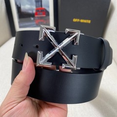 OFF WHITE Belt Men’s width 3.8cm/1.5inch Leather authentic