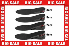 Height Increase Insoles, 2-Layer 1.5” Heel Shoe Lift Kit with Air Cushion Taller