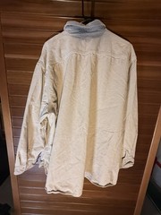 Levi’s Women’s Relaxed Oversized Fit Corduroy Work Shirt Jacket Size Xxl Beige