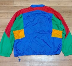 Vintage 80’s 90’s Nike Windbreaker Jacket, Color Block Full Zip XXL