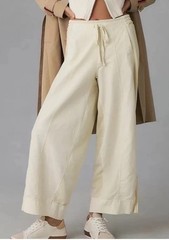 Daily Practice by Anthropologie Jesse Wide-Leg Pants pearl Size Size L