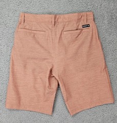Hurley Heather Orange Hybrid Walkshorts Men’s 32 4-Way Stretch Water Repellent