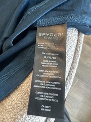 Spyder Shirt Mens SZ XL Blue Green Swim Rash Guard Shirt UPF 30 Surf Hiking