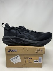 Men’s Asics Novablast 5, Black/Carrier Grey, 15 D Medium US