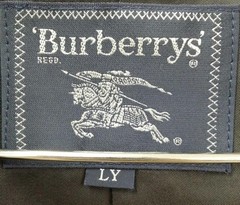 BURBERRYS Wool Cashmere Blend Coat Black LY Used