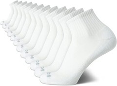 AND1® Men’s Ankle Socks 12 pack “ARCH COMPRESSION~Reinforced heel and Toe”