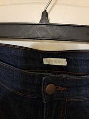 Eileen Fisher Blue Jeans Sz 12 EUC 5 Pkt Straight Leg Returns Accepted 36×27.5