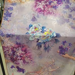 Phoenix Xiangyunsha Scarf Chinese Style 70*180cm Double-Sided Shawl Silk Scarf