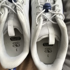 4 pairs kids shoes only been worn a couple times . Big kids size 3 ￼￼