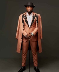 New Arrival Men’s Banquet Suits Slim Fit Long Coat Jacket Pant for Evening Party