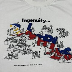 Vintage Philippines 1999 Millenium T Shirt Adult S/M Asia Tourist Tee Retro Y2K