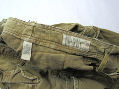 Vtg Y2K American Eagle Military Parachute Cargo Shorts Mens 34 x 10.5 Rugged