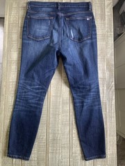 Tommy Jeans Women’s Blue Distressed High Rise Skinny-Leg Jeans Size 12 (32×26)