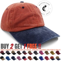 Men Baseball Cap Washed Cotton Polo Style Caps Plain Adjustable Dad Hat Women