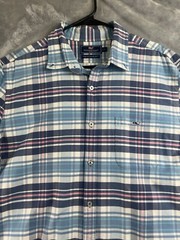 Vineyard Vines men Shep&Ian Classic Fit Tucker Shirt Whale Plaid large