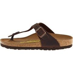 Birkenstock 743831 Unisex Gizeh Habana Oiled Leather Sandals, Size Options