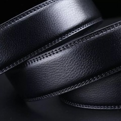 Genuine Leather Mens Ratchet Belt Belts For Men Adjustable Automatic Buckles