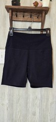 Women’s Activewear Biker Shorts Black XL Solid Nylon/Spandex Hand Wash Only