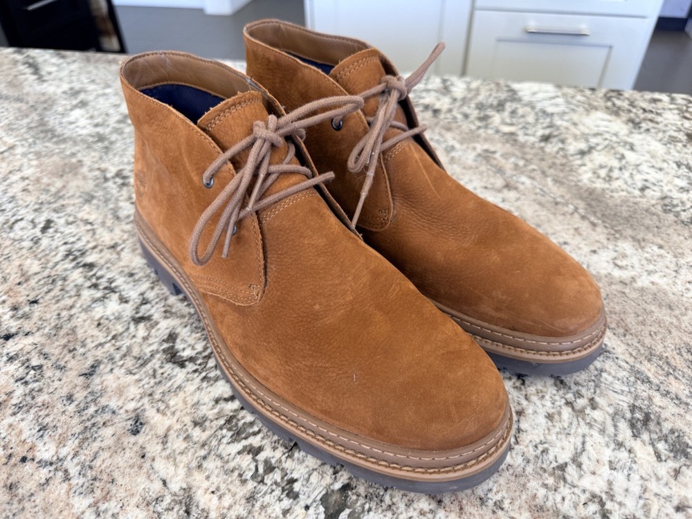 Timberland Port Union Chukka Boot Waterproof Brown Nubuck Size 10.5