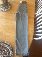 Levi’s Ribcage Straight Ankle Jeans Size 23×27 Slim High Rise Pant XXS 000