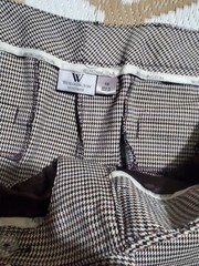 Worthington Women’s Plus Modern Fit Trouser Leg Houndstooth Dress Pant Sz18 NWT