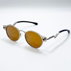 Oakley Deadbolt OO6046 Satin Chrome Brown Lens Titanium Sunglasses