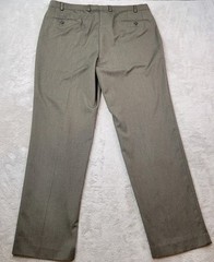Lauren Ralph Lauren Dress Pants Mens 38×32 Brown Flat Front Poly Rayon Washable