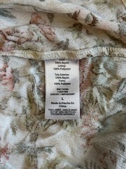 FRYE Ivory Floral Maxi Dress Pockets Lined Round Neck Sleeveless L