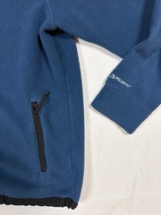 The North Face Circular Design Polartec Full Zip Fleece Hoodie 2XL Black Blue