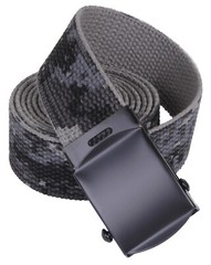 Black & Gray Subdued Urban Digital Camouflage Reversible Cotton Web Belt